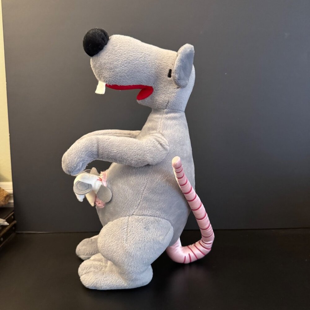 Vintage Ikea Plush Rat with Babies in Pouch Fa Fä Collectible - Picture 7 of 15